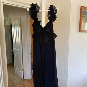 Black Ruffled Dress - H&M